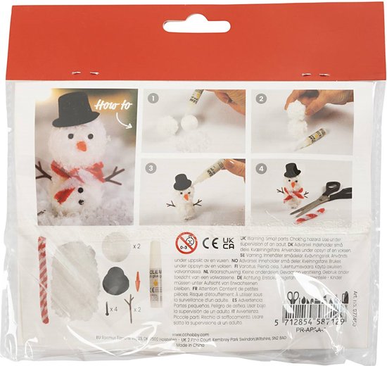 Creative Mini Set, Porte Gnome, Bonhomme de Neige, 1 Boîte
