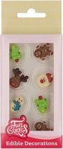 FunCakes Choco Balls - Kerstmis - Set/8 - Chocolade Decoratie Taart Eetbaar