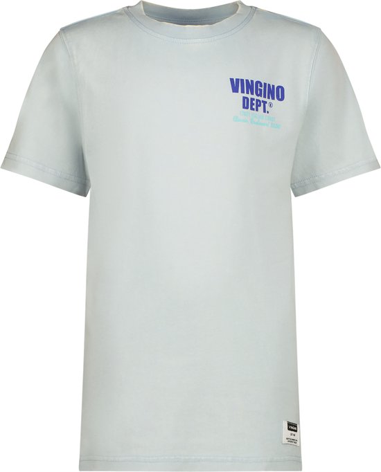 Vingino T-shirt Jary Jongens T-shirt - Greyish blue - Maat 164