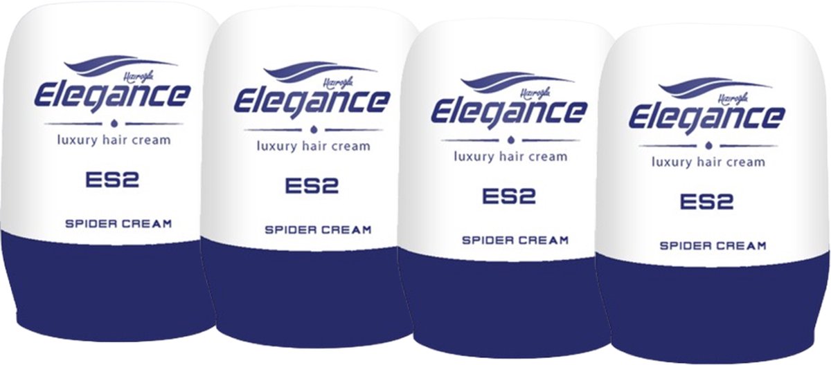Haarwax Elegance Spider cream - Met toegevoegde melk - | 4 stuks - 4 x 150 ml - Voordeelverpakking