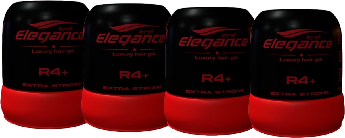 Haargel Elegance REDBULL - 4 stuks - 4 x 150 ml - Voordeelverpakking