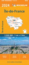 Cartes régionales Michelin - Carte routière Michelin 514 Ile-de- France 2024