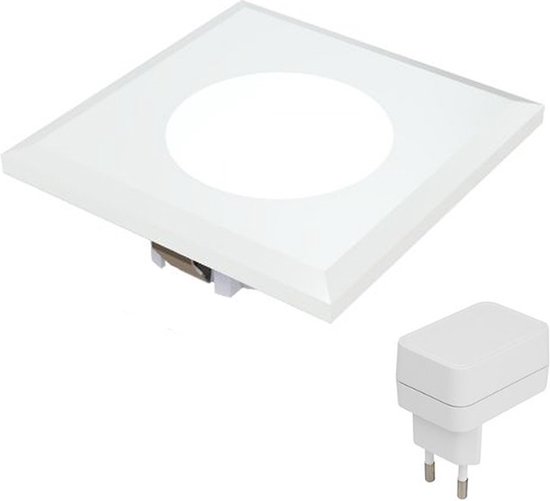 Kastverlichting - LED inbouwspot met adapter - 1.5 watt - 3000K modern warm wit - Keukenverlichting onderbouw led