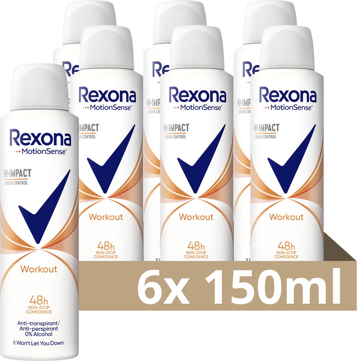 Rexona Motionsense Workout Hi-impact 48h Anti-perspirant - Deodorant Spray