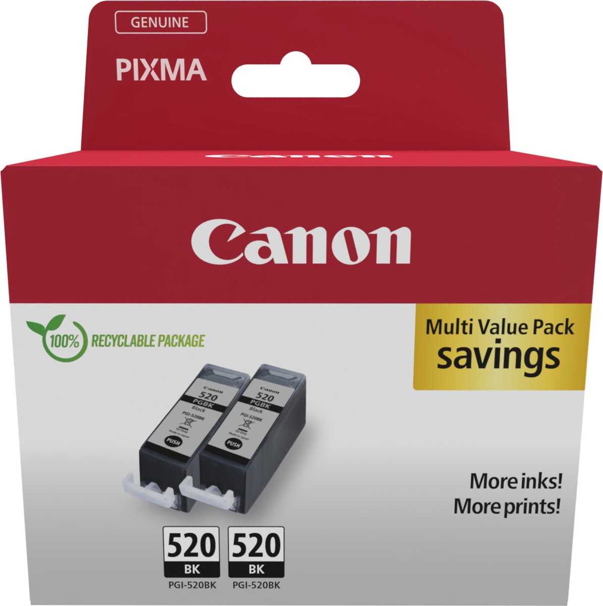 Canon 2932B019 originele inktcartridge, zwart, 2 stuks