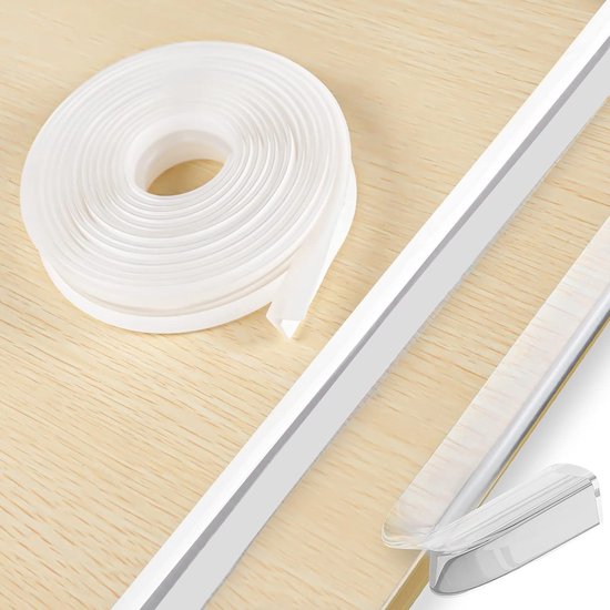 Randbeschermer, siliconen hoekbeschermers voor kinderen Transparante tafelhoekbeschermers Veiligheid Babyproofing Randbeschermer Meubelrandbeschermers voor tafelkasten Lades (2cm x 1M