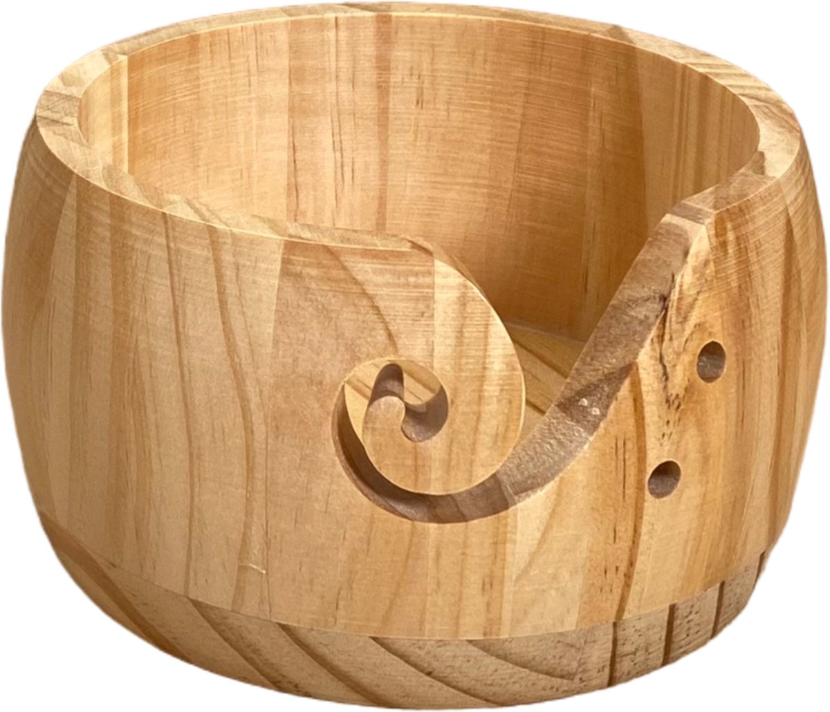 Haked Garenkom Yarn bowl hout naturel - 