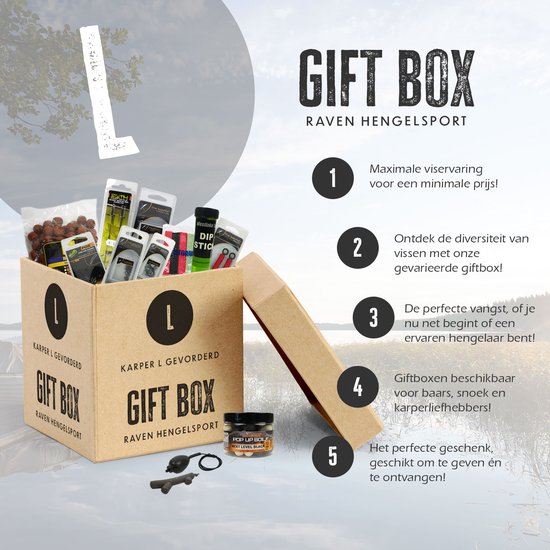 X2 - Giftbox Karper voor de beginnende visser - size L - Geschenkset -  Cadeau idee 