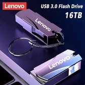 Lenovo Metal 16TB USB Flash Drive | USB 3.0 | Hoge Snelheid Bestandsoverdracht | 16TB Ultra Grote Capaciteit | Waterdicht | Mechanische Stijl