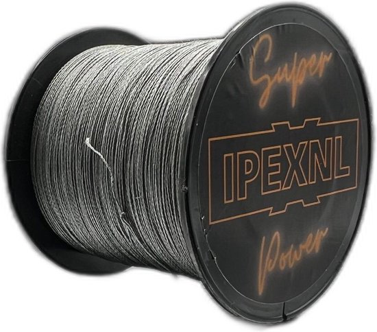 IPEXNL Super power 4 PE gevlochten super vislijn zwart - 13.6kg - 0.26 mm van 500 meter type 2.5