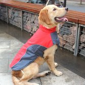 Regenjas Hond - Hondenjasjes Voor Hondjes- Winterjas - Waterdicht - Reflecterend - Afwasbaar - Kleur : Rood - Maat : Medium