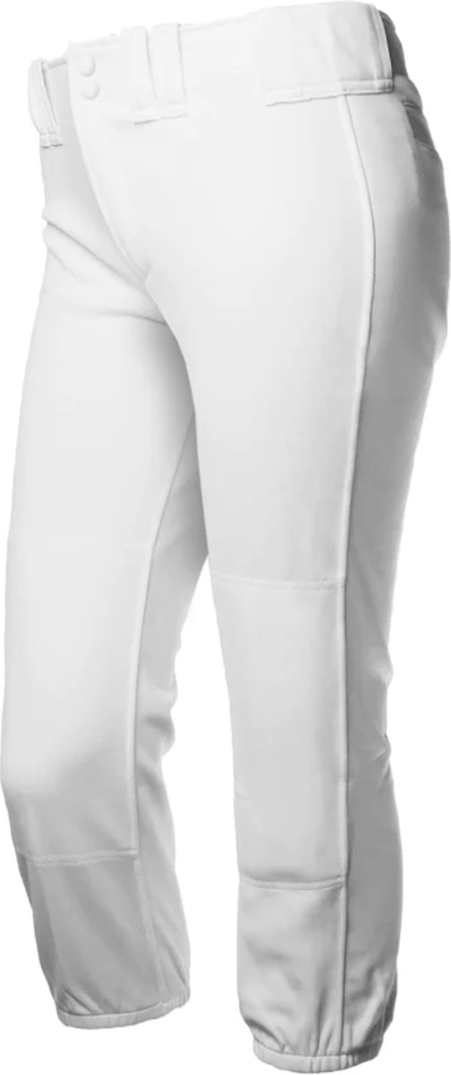 RIP-IT Girls' 4-Way Stretch Softball Pants Pro L White