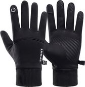 Waterdichte handschoenen - Fietshandschoenen - Touch screen proof - Anti Slip - Zwart - XL