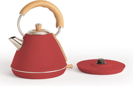 CREATE-KETTLE RETRO M-Bouilloire électrique 1L Blanc cassé-Système