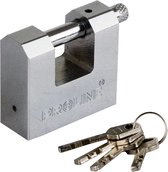 Blokslot extra stevig - 60mm - 4 sleutels - Gietijzer