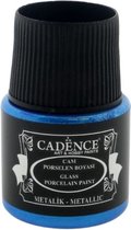 Cadence Glas- en Porseleinverf Metallic 45 ml Donkerblauw