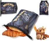 Sac à pain réutilisable Fitualine - 100% RPET - Sacs à pain pour pain maison - Hermétique - Boulanger maison - Sac congélation - Boîte à pain