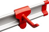 Toolflex One 3-Pack Gereedschapshaken voor Railmontage Rood