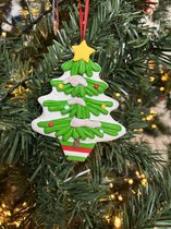 Christmas Paradise kersthanger kerstboom groen set 3 stuks