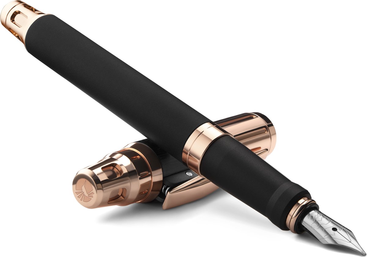 Colibri Ascari Vulpen - Pen met Pachmayr - Medium Penpunt - met Geschenkdoos - 1 stuk - Rosegoud