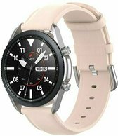 By Qubix 22 mm - Bracelet cuir Classic - Rose - Huawei Watch GT 2 - GT 3 - GT 4 (46 mm) - Huawei Watch GT 2 Pro - GT 3 Pro (46 mm)