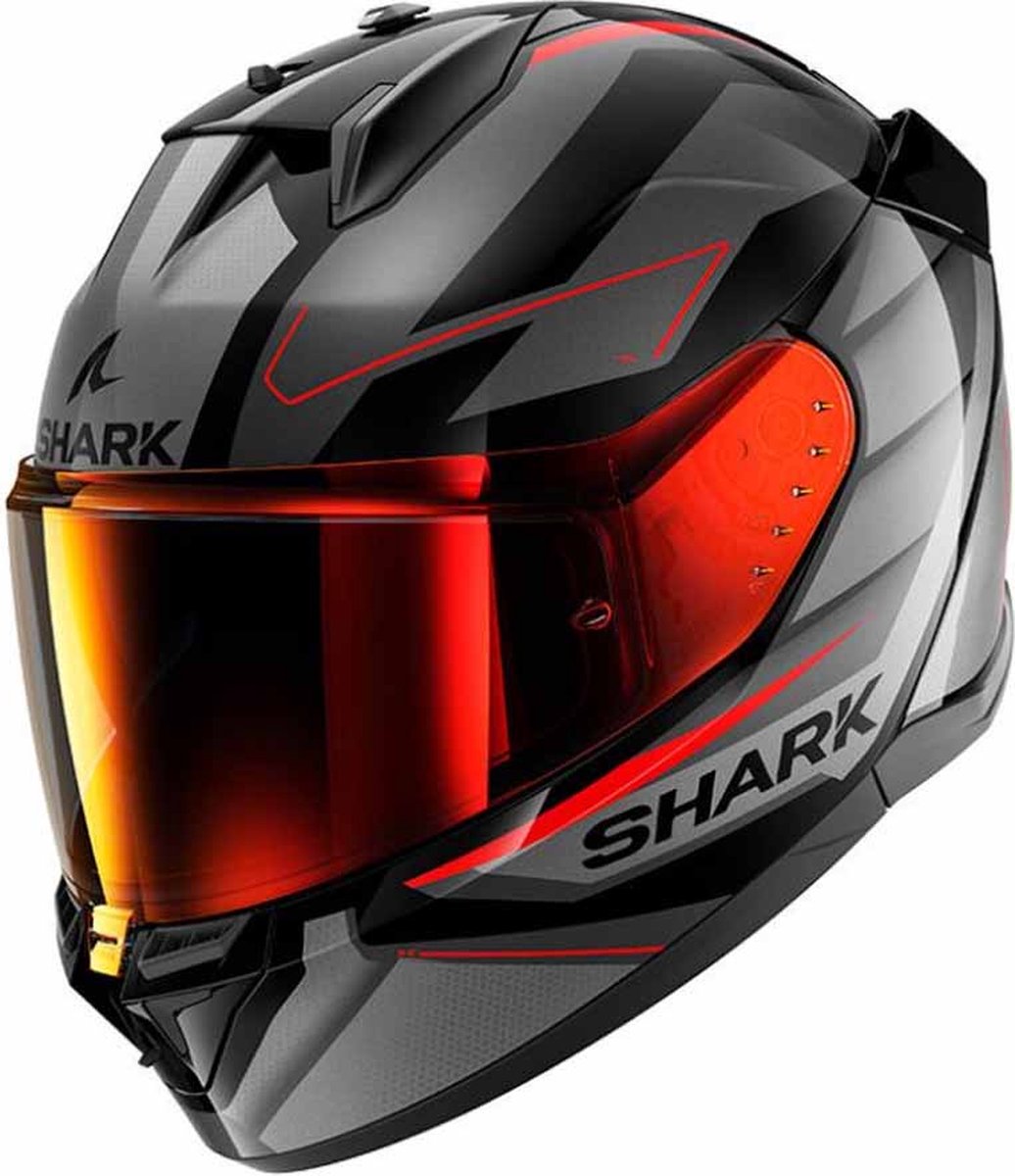 Shark D-Skwal 3 Sizler Black Anthracite Red KAR M - Maat M - Helm