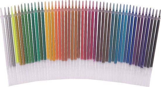 Colorya Gelpenvullingen - 48 gelstiften - perfect voor kleurboeken voor volwassenen, mandala-kleuren, bullet journals, tekenen, fotoalbums, knutselen, krabbelen