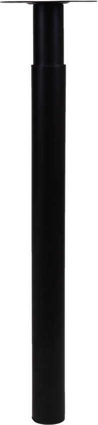 Wovar Tafelpoot Verstelbaar Zwart Staal | 70 tot 110 cm | Per Stuk