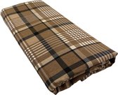 Tafelkleed Tartan Bruin XL - 140x300 - Katoen - Mood Company