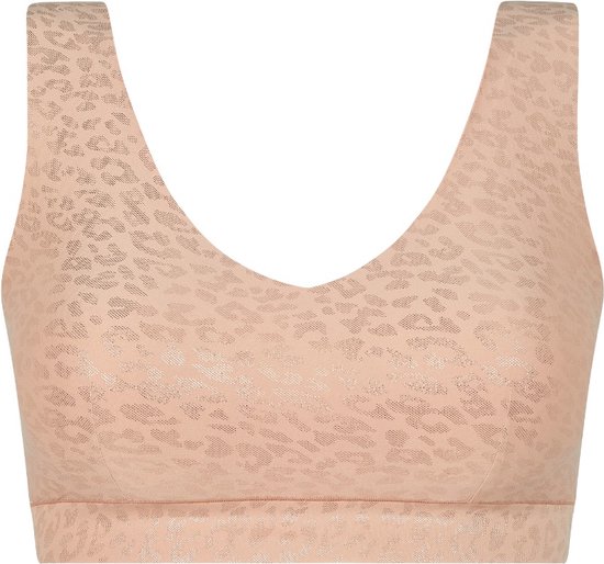 Chantelle top met vulling - Soft Stretch - Padded top - Panter - XL - Roze