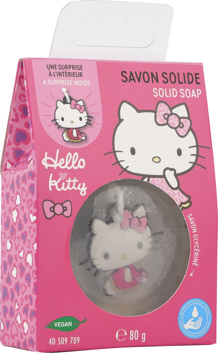 Hello Kitty Glycerine Zeep - Vegan - 80g - Inclusief Verassingsspeeltje - Voor Kinderen