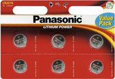 PANASONIC - Lithium knoopcel CR2032 x6