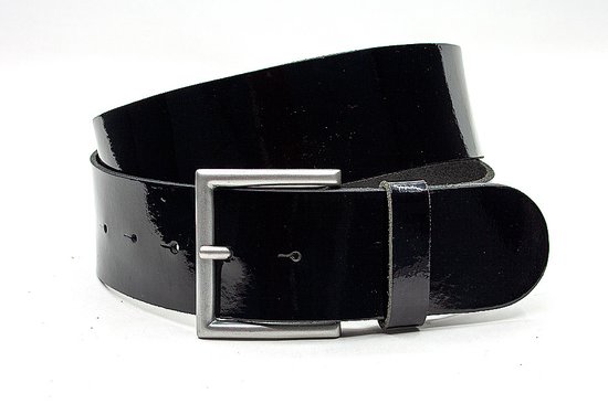 Volnerf rundleder denim riem 5 cm | Leren riem voor mannen 50mm | Brede mannenriem van echt leer | Bruin 80cm