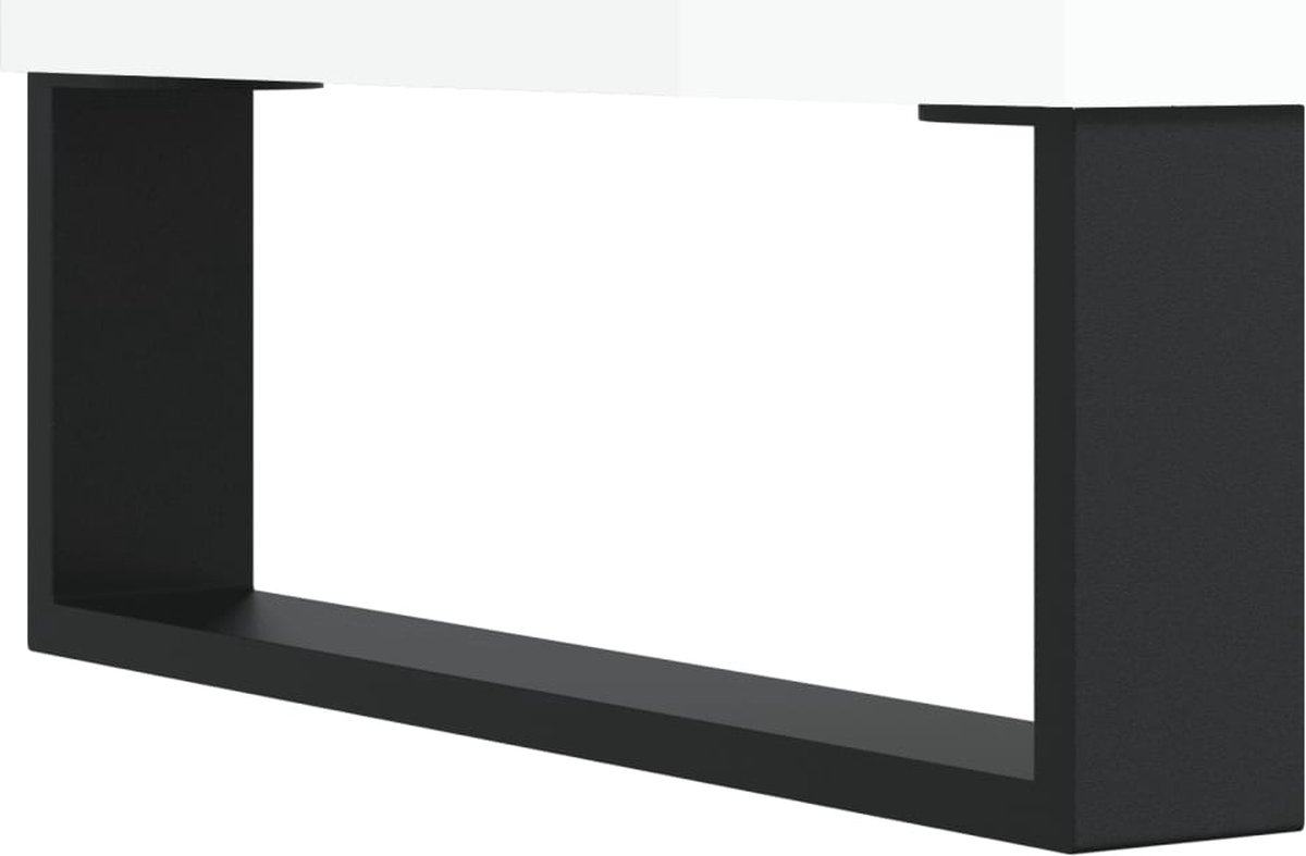vidaXL Hoge kast 57x35x90 cm bewerkt hout wit, dressoir, hoge opbergkast, bijzetkast, opbergrek, hoog opbergrek, opbergkast, wandkast, woonkamermeubel
