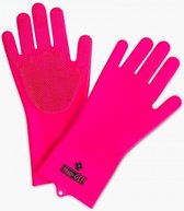 Muc-Off - Silicone Deep Scrubber Gloves Motor Fiets Ebike Poets Handschoenen - Roze - XL