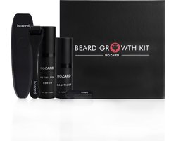 Baardgroei Kit met Dermaroller - baardolie- Cadeau voor mannen - Baardgroei stimuleren - Baard serum - Baardgroei olie - Derma roller - Verzorg set - Hozard® Baard verzorging - Giftset - Beard Growth Kit