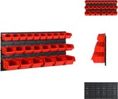 vidaXL Werkplaatssorteerset - Professionele - Gereedschapsdozen - Afmeting- 77 x 1.8 x 39 cm - Materiaal- Polypropeen - Gereedschapskar