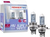 Powertec SuperWhite +100% - H4 12V - Wit - Set (2 Stuks)