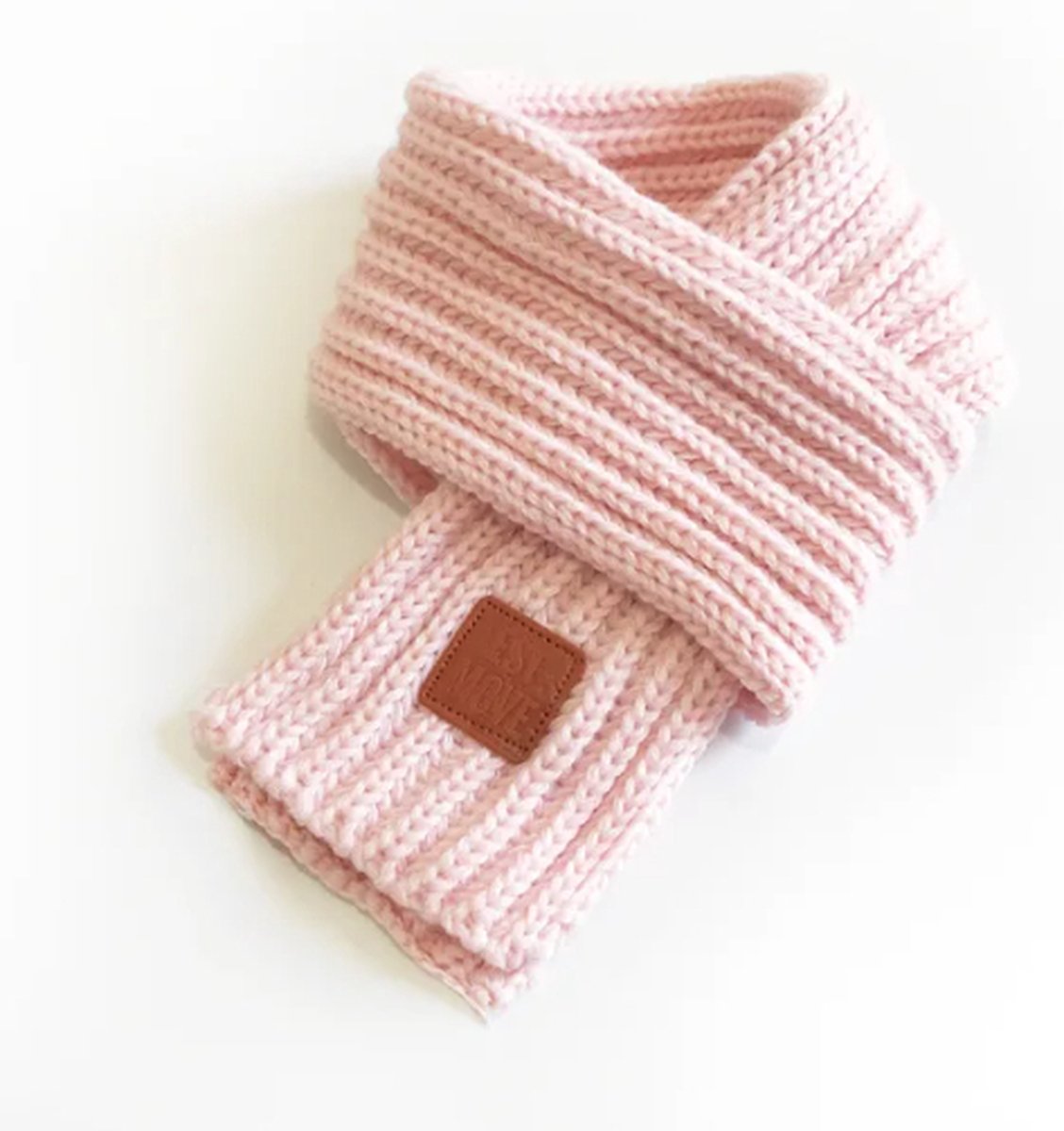 Warme Gebreide sjaal van 100% Katoen Winter/herfst Kinderen Baby/Jongens/Meisjes Kleur: Roze