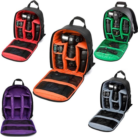 Bag Case Outdoor Casual Rugzak Wandelen Reizen Daypack waterdichte camera-rugzak spiegelreflex cameratas van Merkloos — afbeelding 3