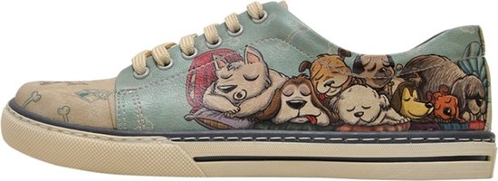 DOGO Dames Sneakers- Sleeping Dogs 38