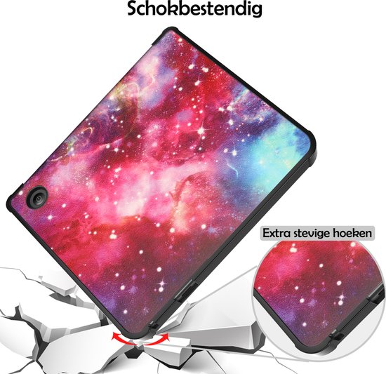 Hoesje Geschikt voor Kobo Sage Hoes Bescherm Hoesje Case Sleep Cover Trifold Met Screenprotector - Hoes Geschikt voor Kobo Sage Hoesje - Galaxy van Dux Ducis — afbeelding 5