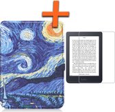 Étui adapté pour Kobo Nia Sleepcover Book Case avec protecteur d'écran - Kobo Nia Cover Book Cover - Ciel étoilé