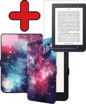 Étui adapté pour Kobo Nia Case Luxe avec protecteur d'écran - Kobo Nia Sleepcover Book Case - Galaxy