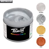 Permaset Aqua Pearl Silver Metallic - 100 mL Textielverf / Zeefdrukinkt