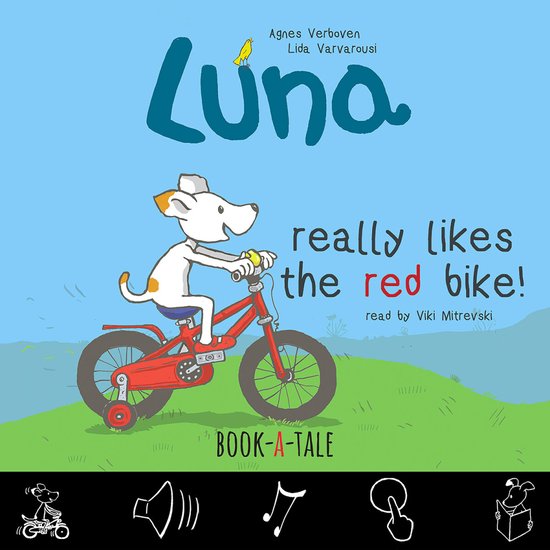 Luna - Luna really likes the red bike! - cover