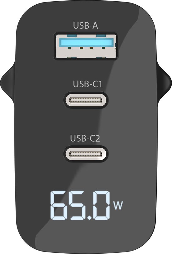 Sitecom - 65W Power Delivery Wall Charger with LED display