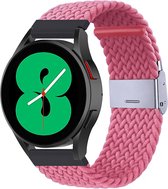 By Qubix Braided nylon bandje 22mm - Roze - Geschikt voor Samsung Galaxy Watch 3 (45mm) - Galaxy Watch 46mm - Gear S3 Classic & Frontier