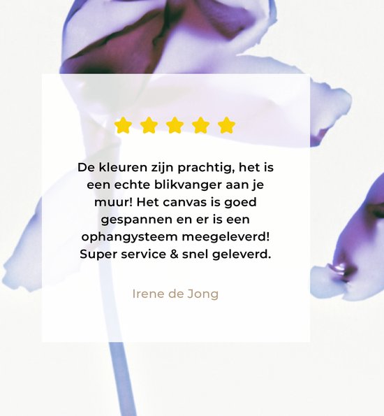 Tableau sur toile Trois Iris - 90x60 cm - Décoration murale