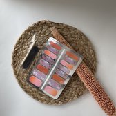 NailWrapz - Orange Flower - Nagel wraps - nagelstickers- geen UV lamp nodig - Thuis manicure